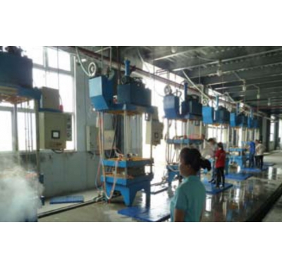 Hydraulic lifting PLC semi-automatic forming machine unit